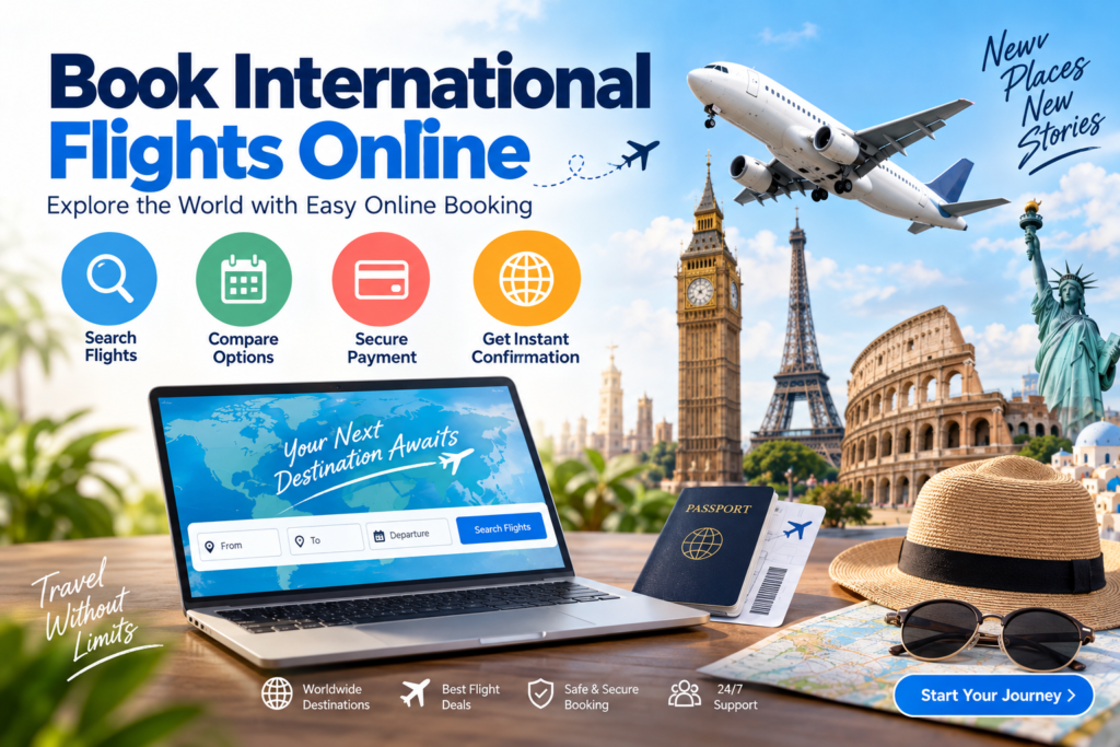 Booking international flights online with American Airlines