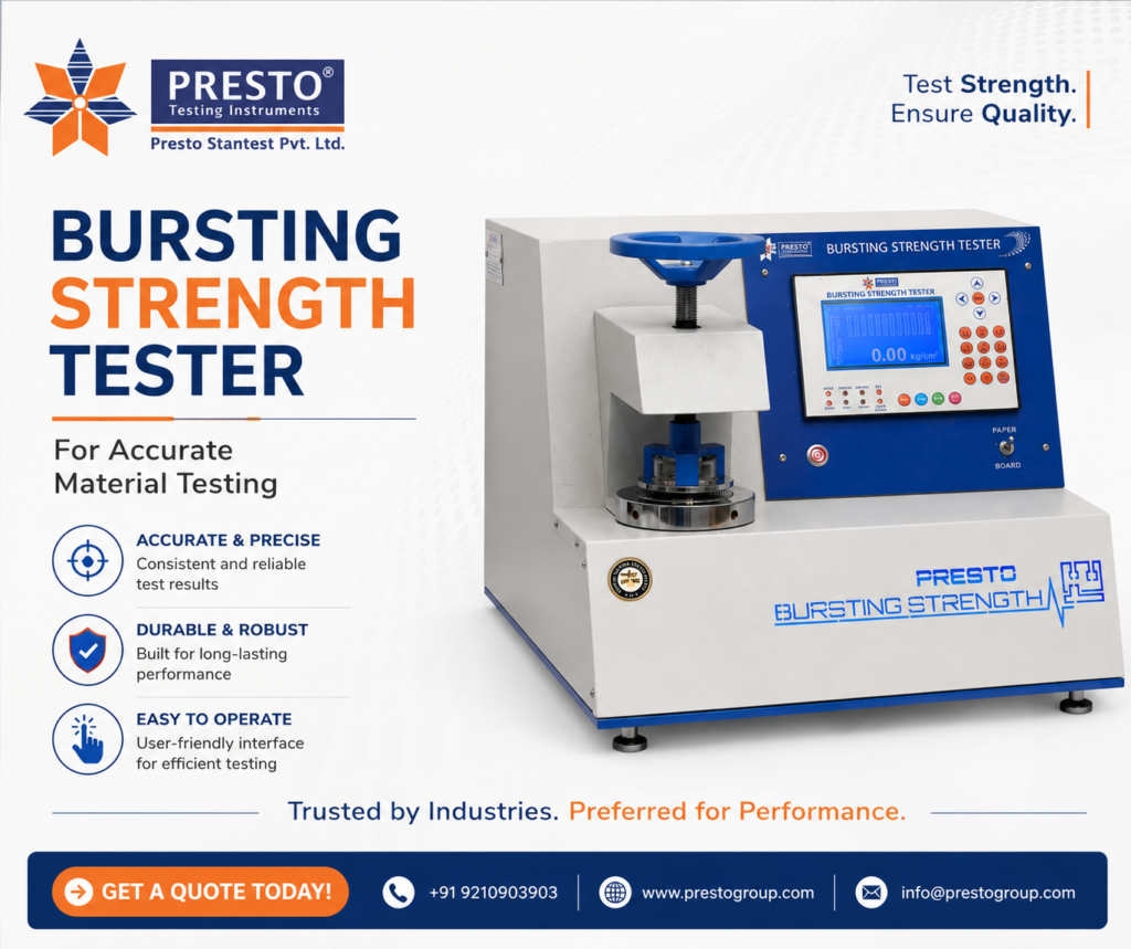 Bursting Strength Tester for Accurate Material Testing