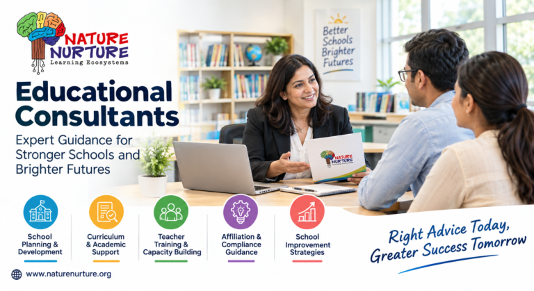 Educational consultants helping students with academic planning and learning goals