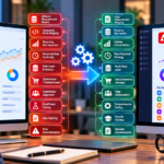 GA4 to Adobe Analytics migration showing common challenges including event mapping, reporting discrepancies, data layer issues, ecommerce tracking, testing, and stakeholder alignment.