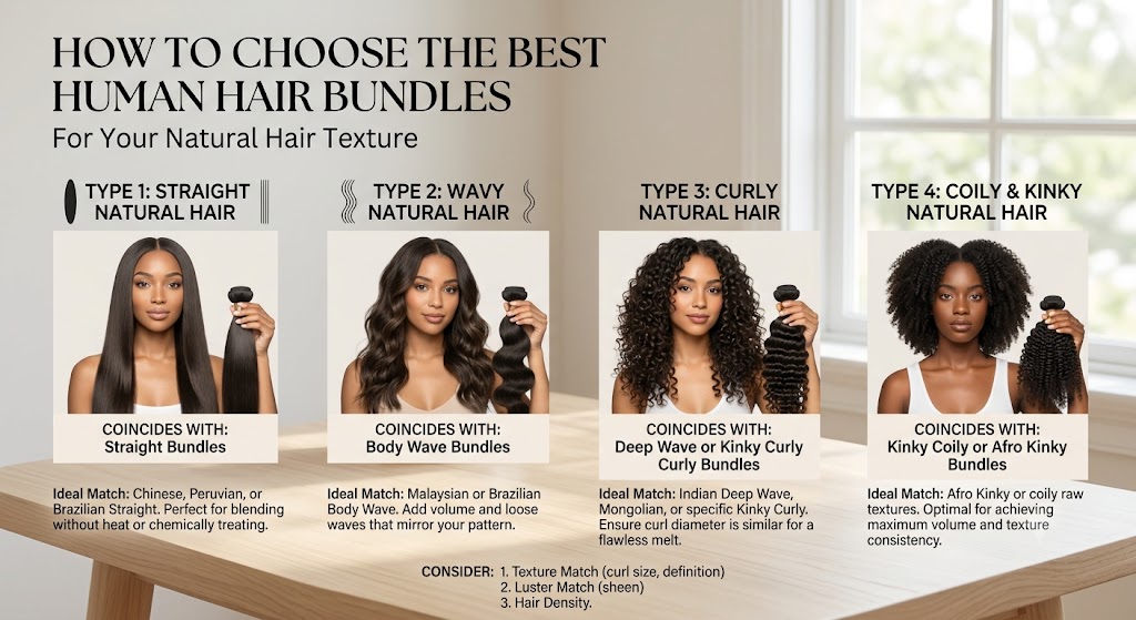 How to Choose the Best Human Hair Bundles for Your Natural Hair Texture