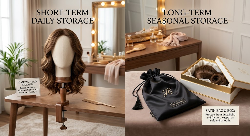 How to Store Real Hair Wigs to Maintain Their Shape and Texture