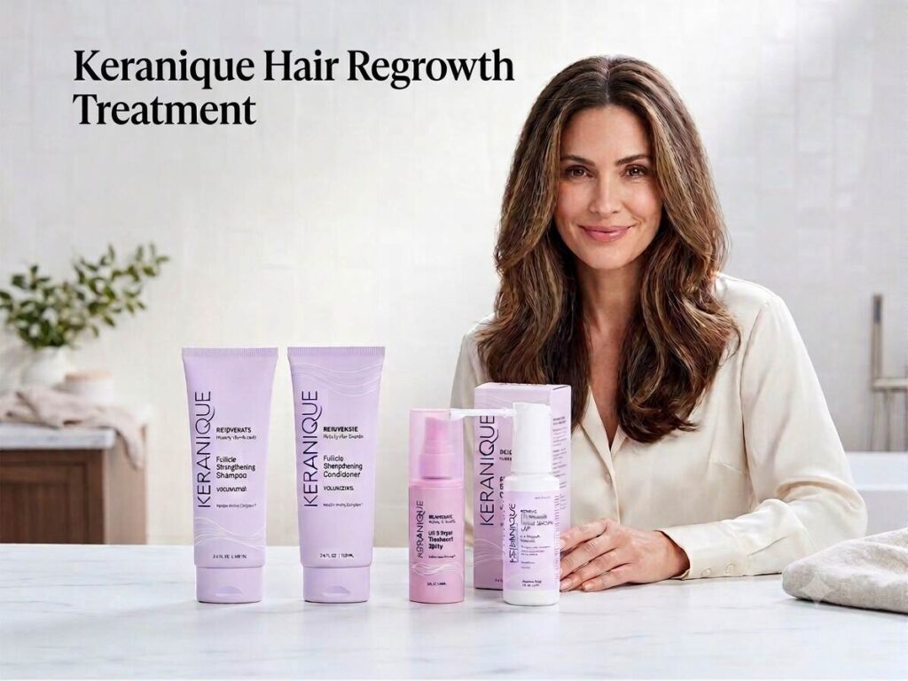 Keranique Hair Regrowth Treatment for Women hair-care system for thinning-looking and fragile hair
