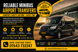 Staffordshire Taxi Service Minibus 4 Airports