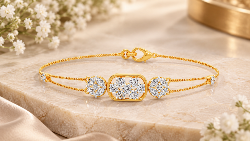 lab grown diamond bracelet