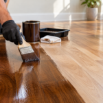 staining hardwood floors