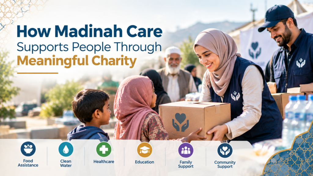 Madinah Care supports meaningful charitable giving by helping individuals and communities address humanitarian needs through organized online fundraising.