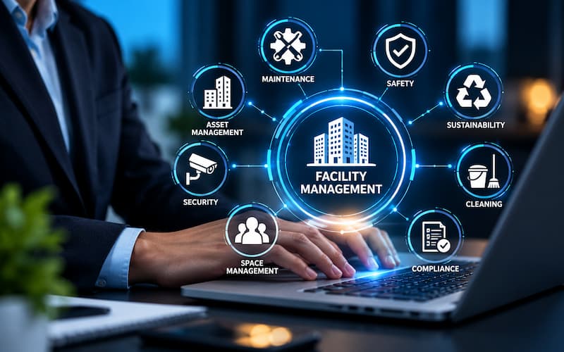Facility Management Documentation for ISO 41001 implementation and organized facility management processes
