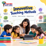 Innovative teaching methods helping students learn together in a modern classroom