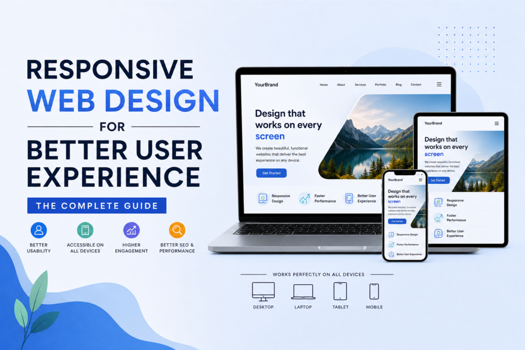 Responsive web design that improves user experience, mobile usability, website performance, and online engagement.
