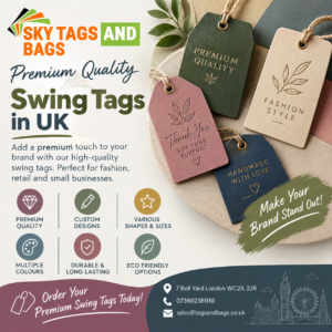 embossed swing tags UK