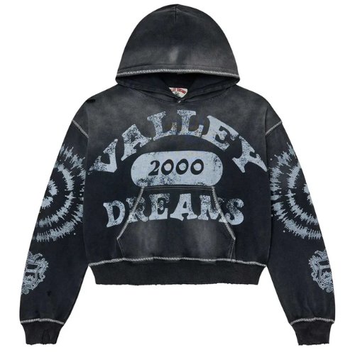 Vale Forever Spiral Pullover Hoodie Black