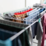 clothes hanging after laundry