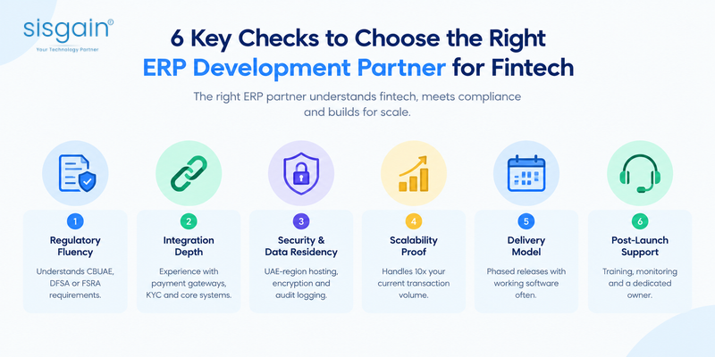 6 key checks for choosing a fintech ERP development partner