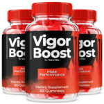 Vigor Boost supplement bottle and packaging shown for an informational product review.